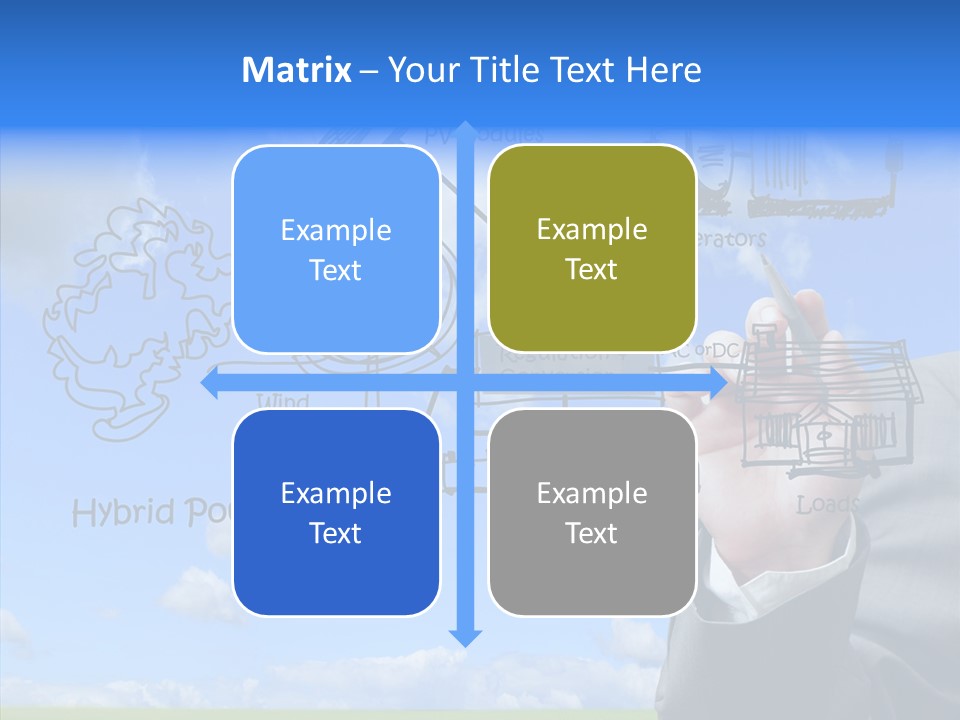 People Business Pencil PowerPoint Template