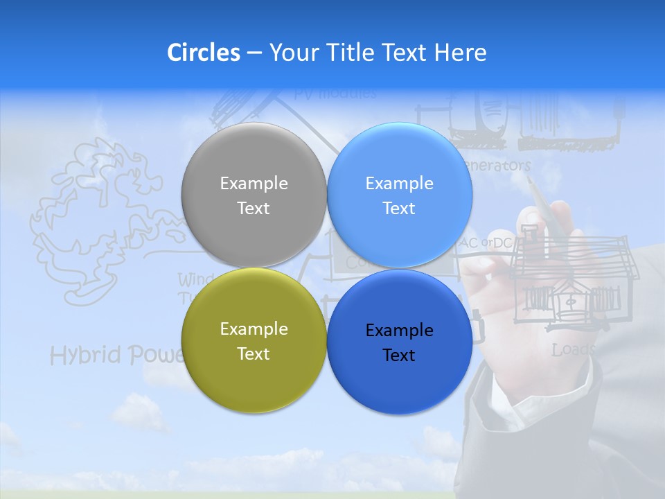 People Business Pencil PowerPoint Template