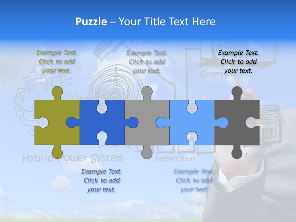 People Business Pencil PowerPoint Template