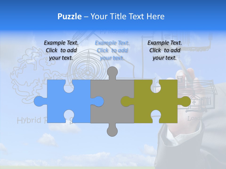 People Business Pencil PowerPoint Template