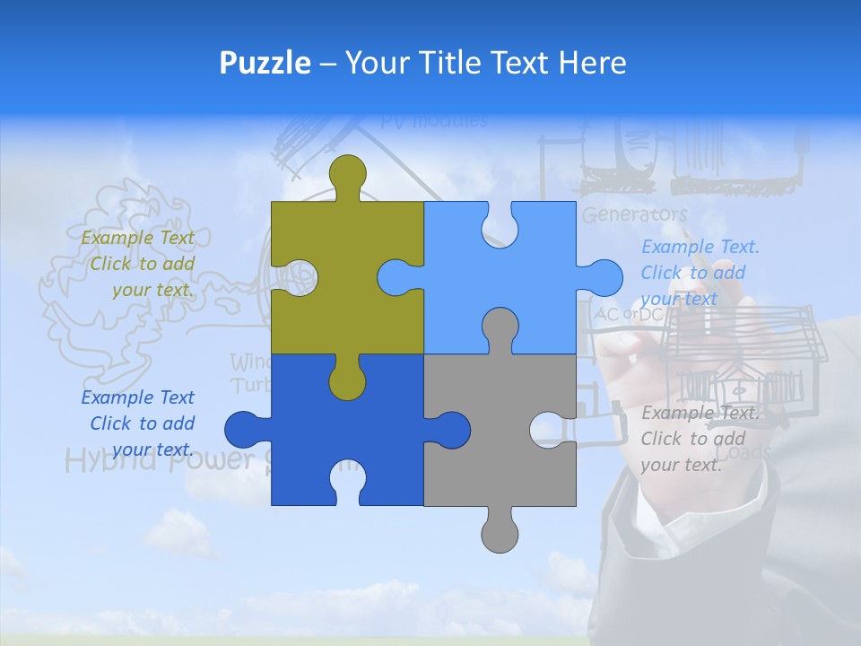 People Business Pencil PowerPoint Template