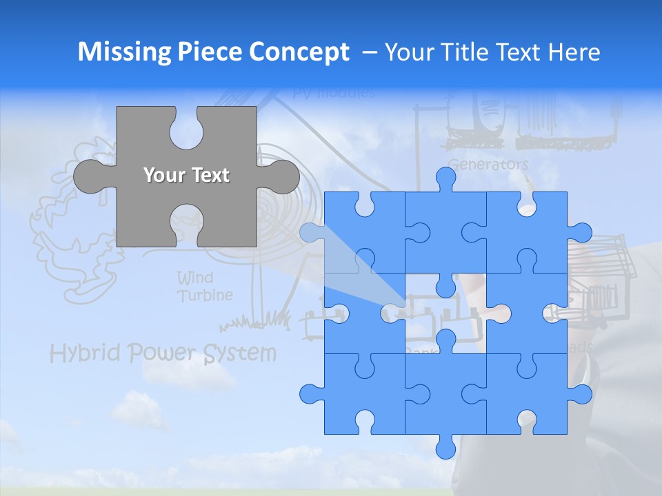 People Business Pencil PowerPoint Template