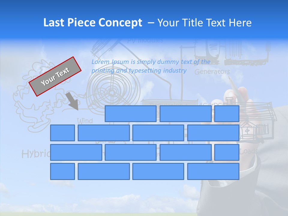 People Business Pencil PowerPoint Template