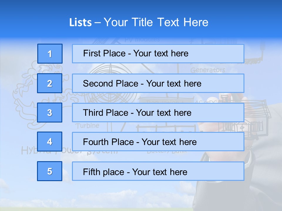 People Business Pencil PowerPoint Template