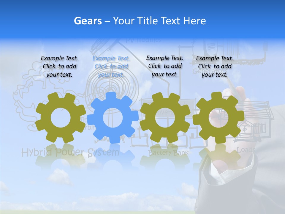 People Business Pencil PowerPoint Template