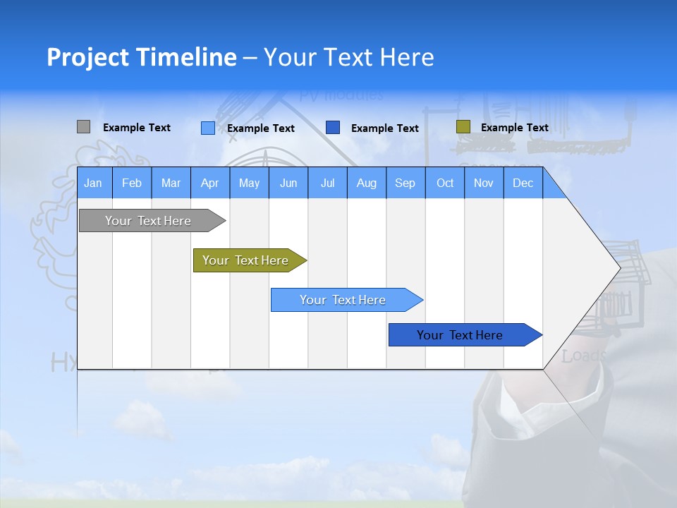People Business Pencil PowerPoint Template