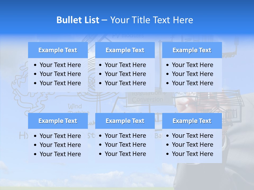 People Business Pencil PowerPoint Template