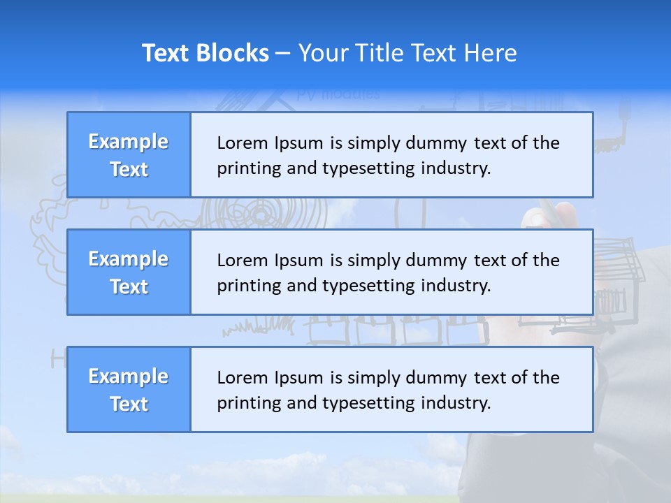 People Business Pencil PowerPoint Template