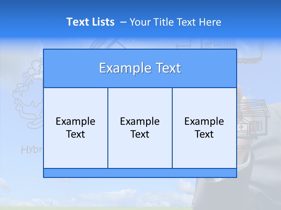 People Business Pencil PowerPoint Template