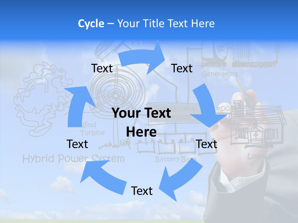 People Business Pencil PowerPoint Template