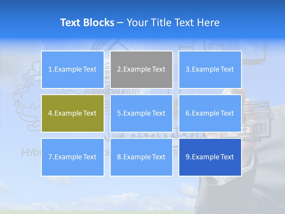 People Business Pencil PowerPoint Template