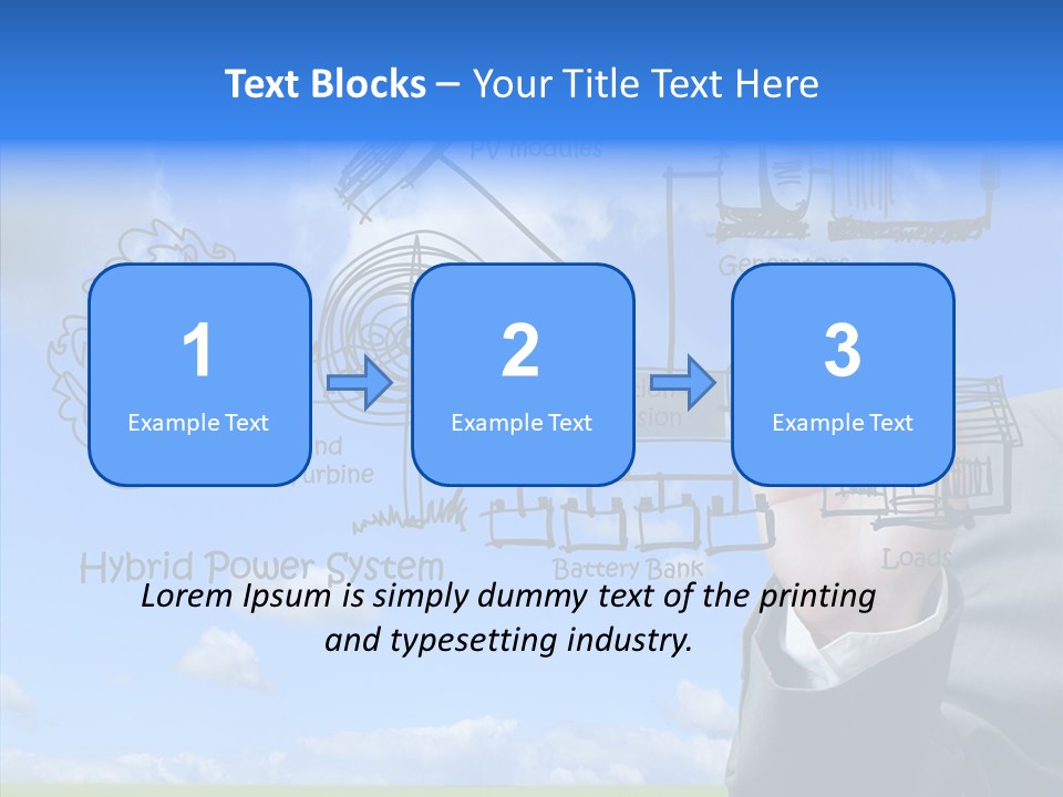 People Business Pencil PowerPoint Template