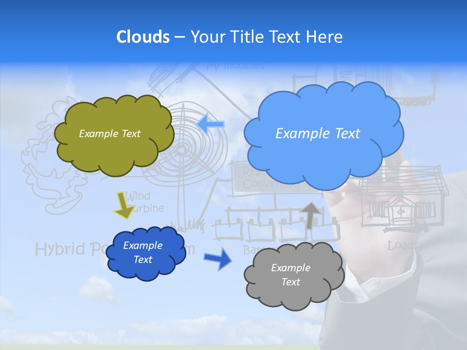 People Business Pencil PowerPoint Template