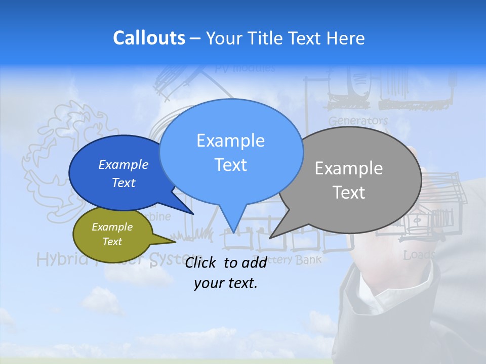 People Business Pencil PowerPoint Template