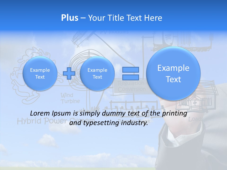 People Business Pencil PowerPoint Template