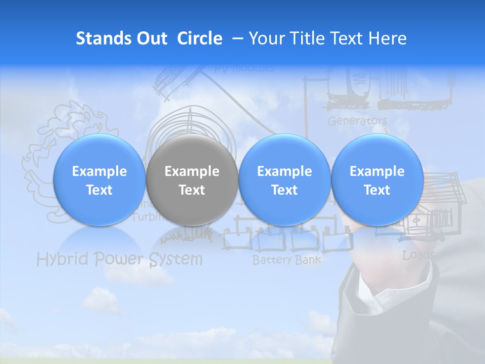 People Business Pencil PowerPoint Template