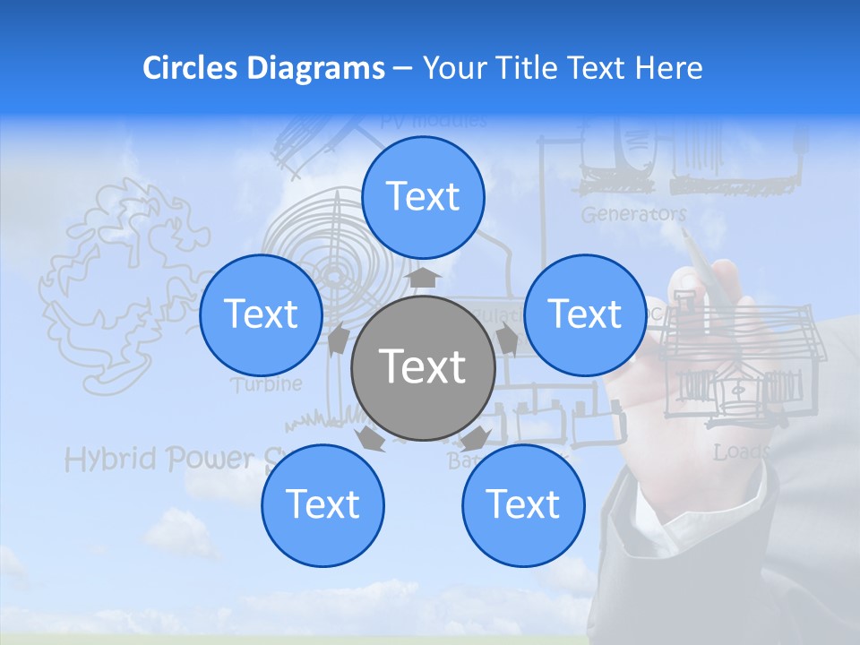 People Business Pencil PowerPoint Template