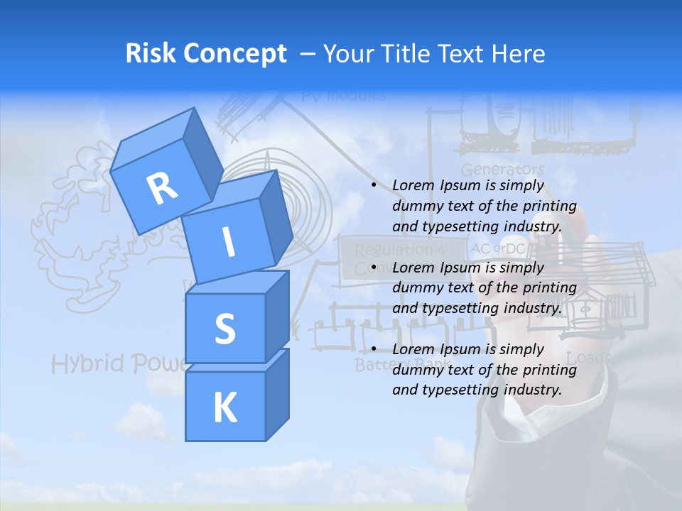 People Business Pencil PowerPoint Template