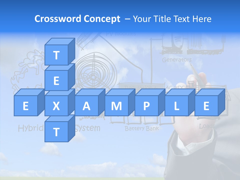 People Business Pencil PowerPoint Template