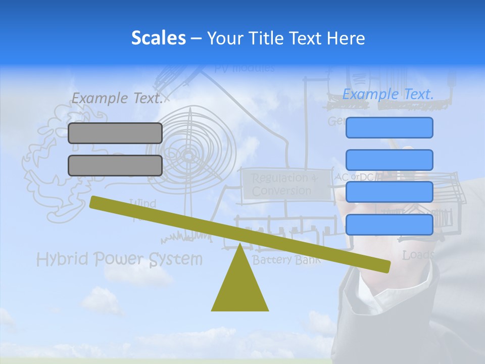People Business Pencil PowerPoint Template