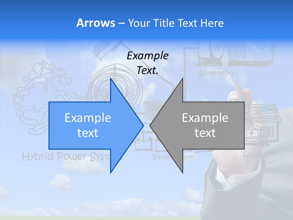People Business Pencil PowerPoint Template