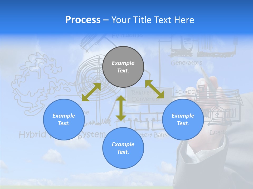 People Business Pencil PowerPoint Template