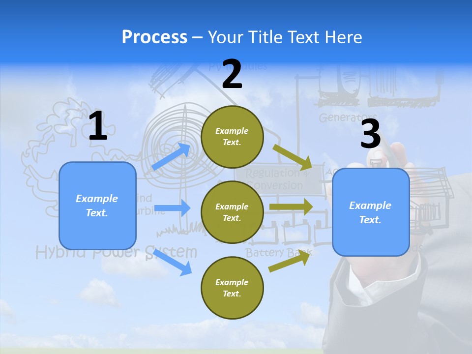 People Business Pencil PowerPoint Template