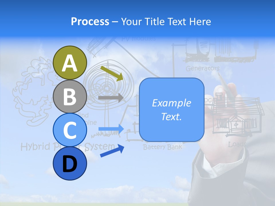 People Business Pencil PowerPoint Template