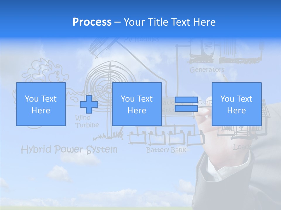 People Business Pencil PowerPoint Template
