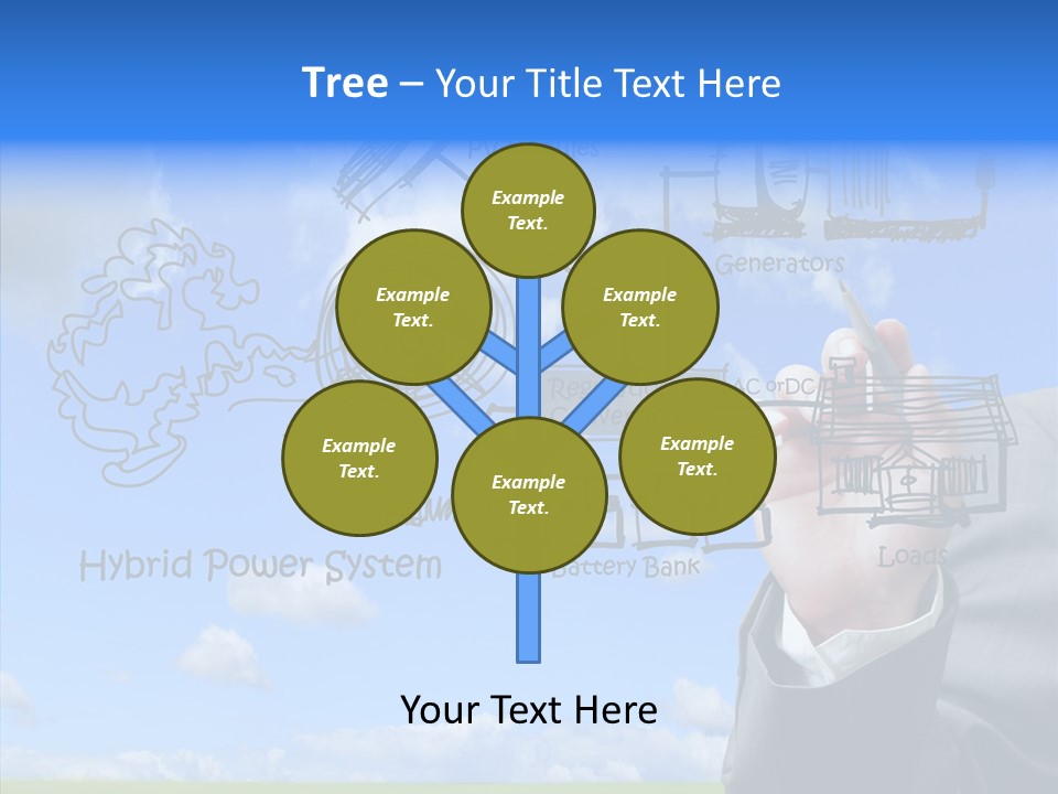 People Business Pencil PowerPoint Template