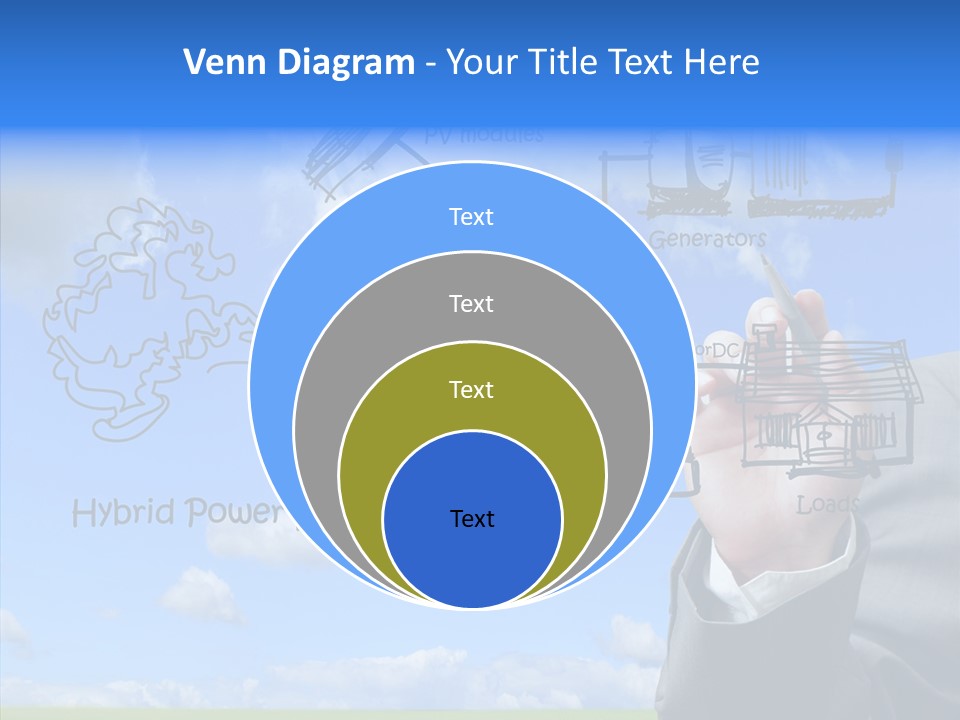 People Business Pencil PowerPoint Template