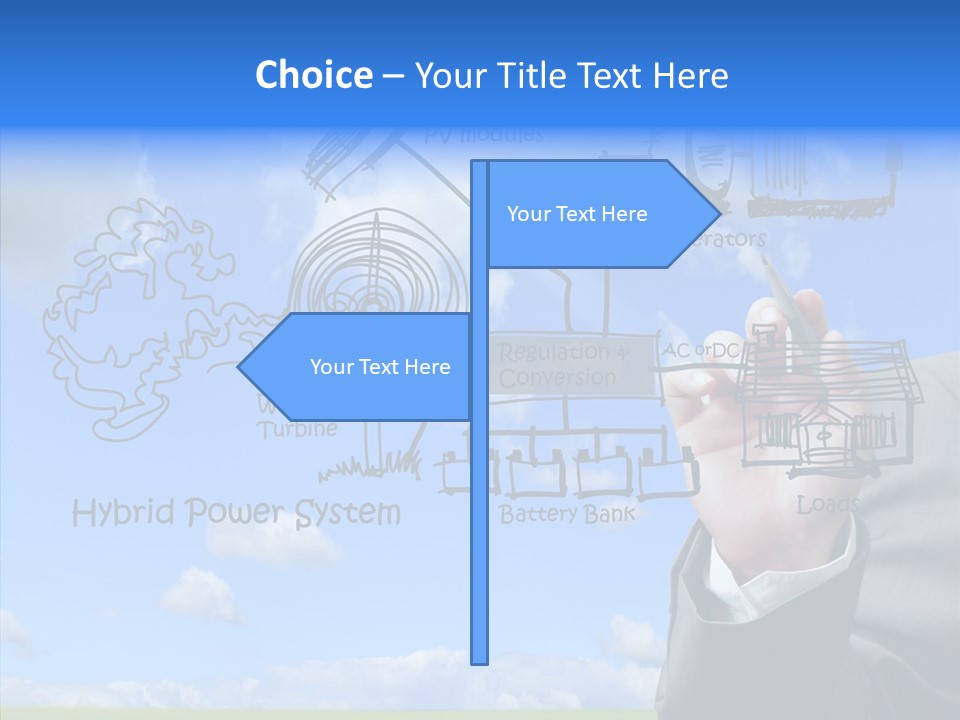 People Business Pencil PowerPoint Template