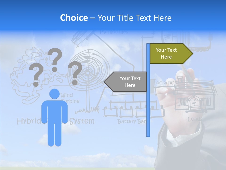 People Business Pencil PowerPoint Template