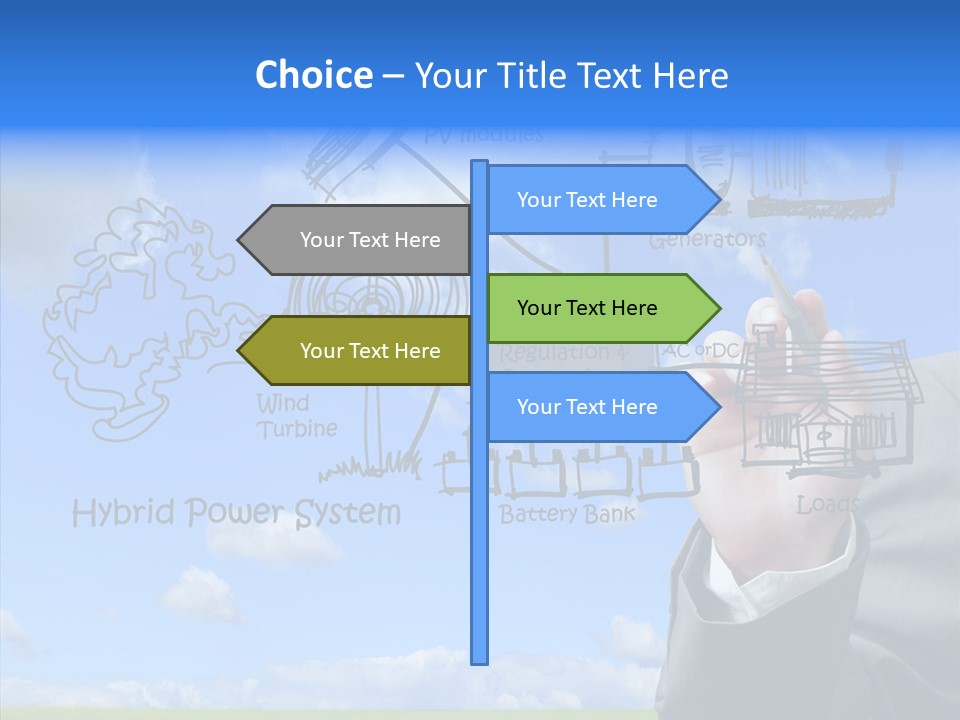 People Business Pencil PowerPoint Template