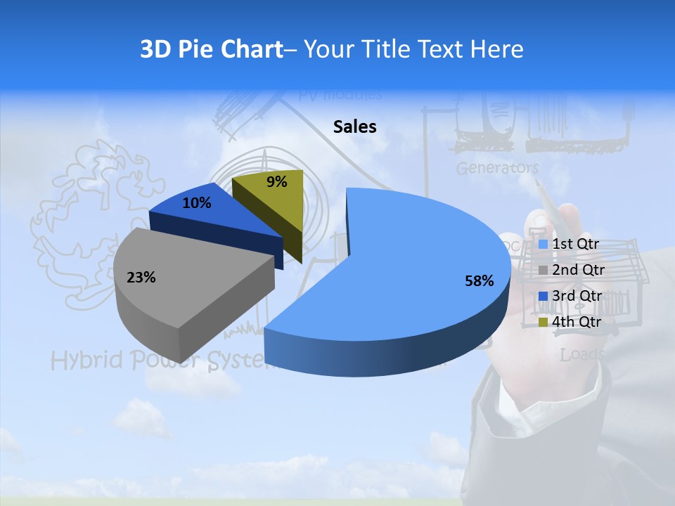 People Business Pencil PowerPoint Template
