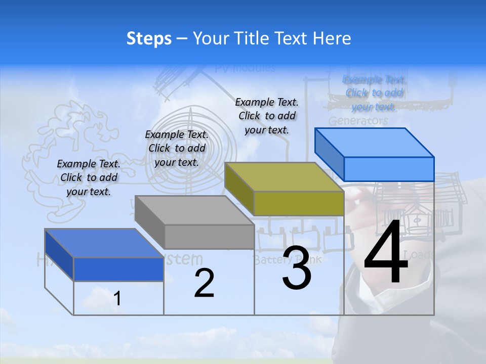 People Business Pencil PowerPoint Template