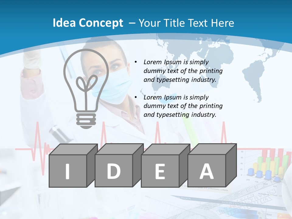 Education Beaker Chemist PowerPoint Template