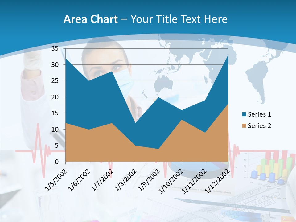 Education Beaker Chemist PowerPoint Template