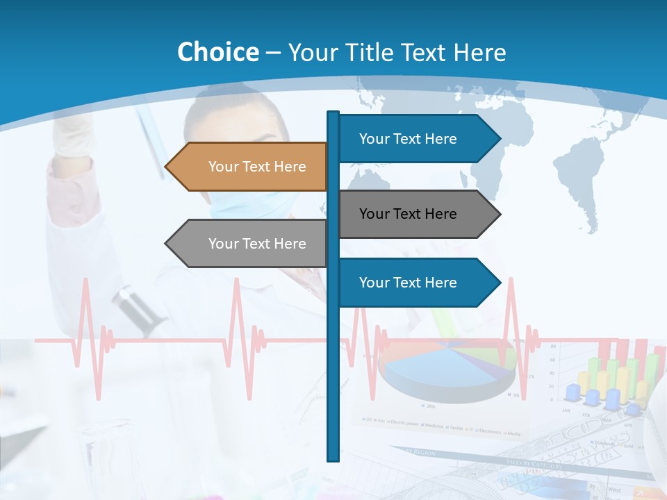 Education Beaker Chemist PowerPoint Template
