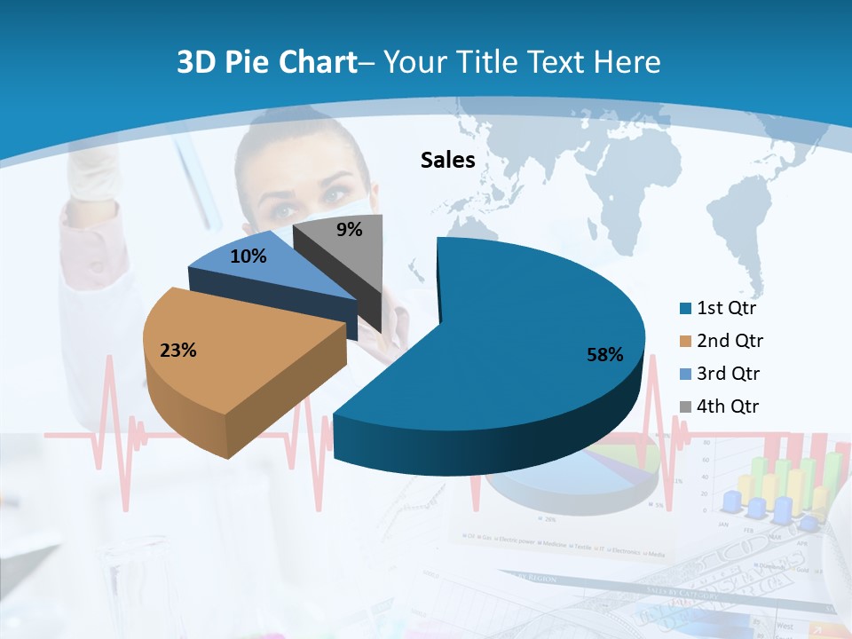 Education Beaker Chemist PowerPoint Template