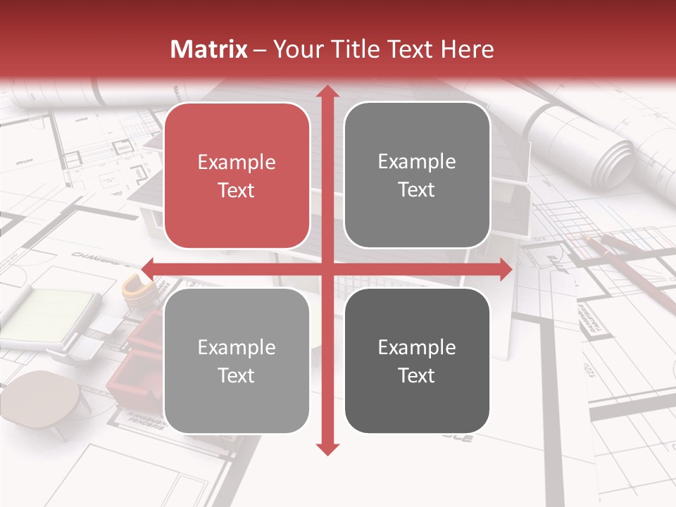 Illustration Mock Up Real Estate PowerPoint Template