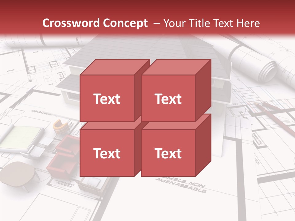 Illustration Mock Up Real Estate PowerPoint Template