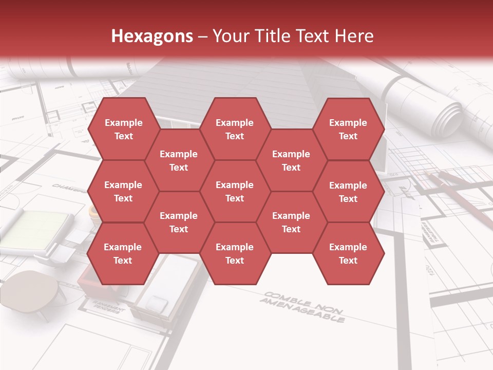 Illustration Mock Up Real Estate PowerPoint Template