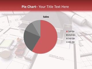 Illustration Mock Up Real Estate PowerPoint Template