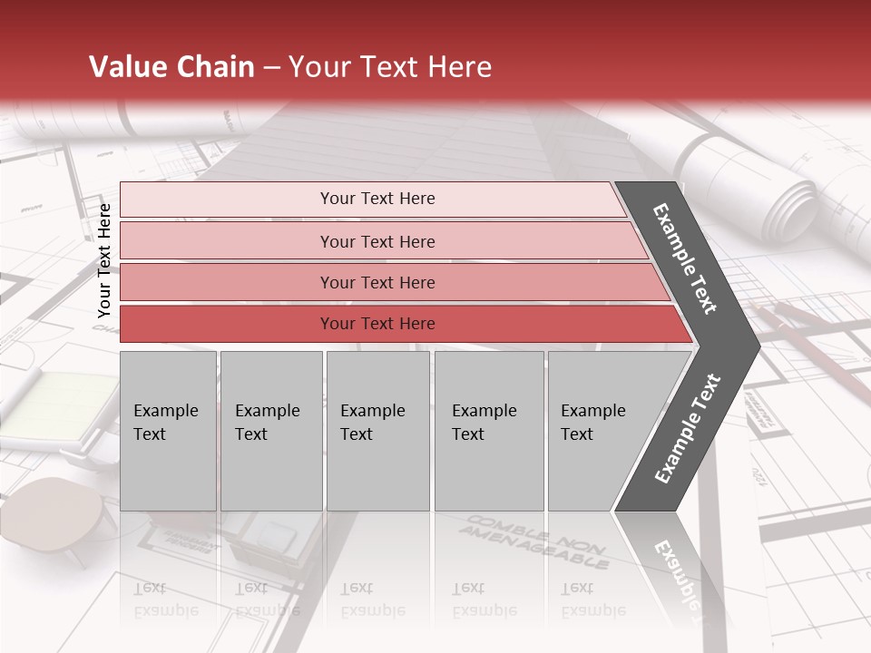 Illustration Mock Up Real Estate PowerPoint Template