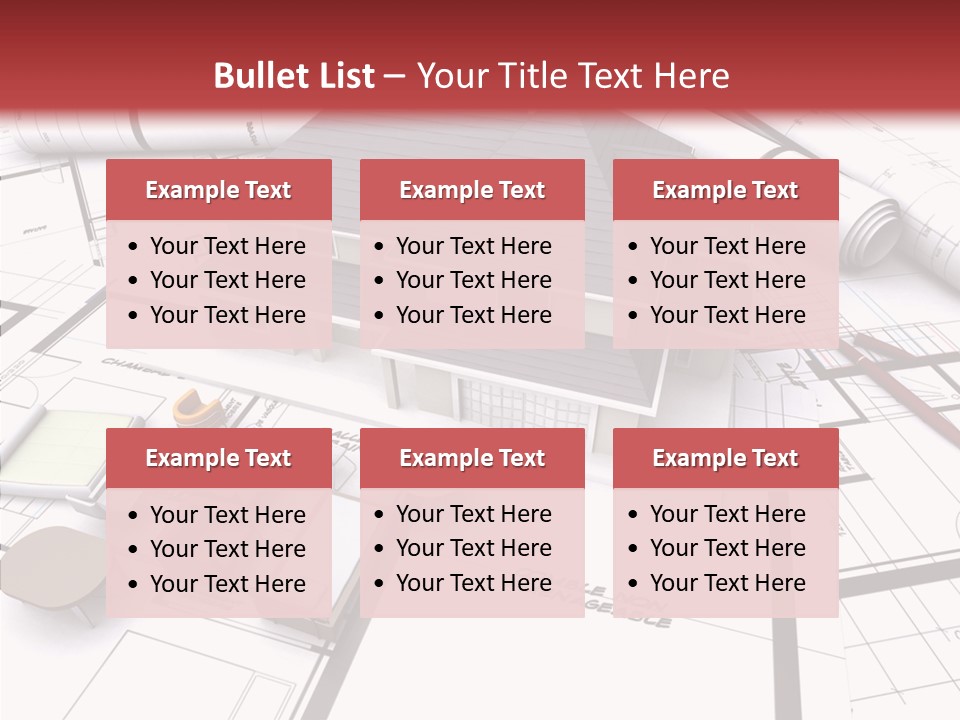 Illustration Mock Up Real Estate PowerPoint Template