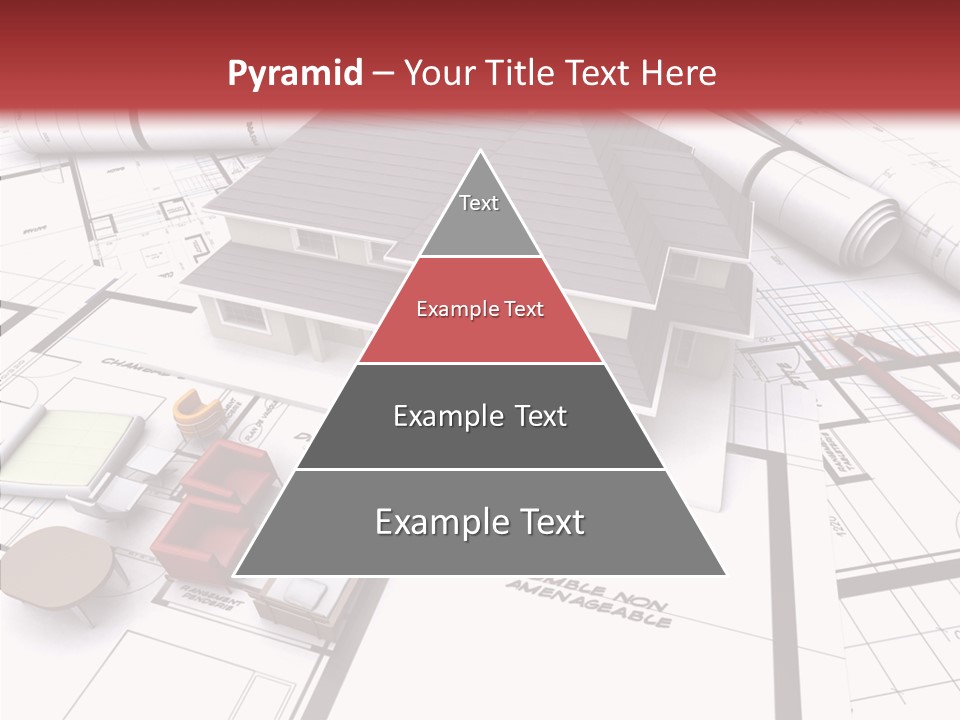 Illustration Mock Up Real Estate PowerPoint Template