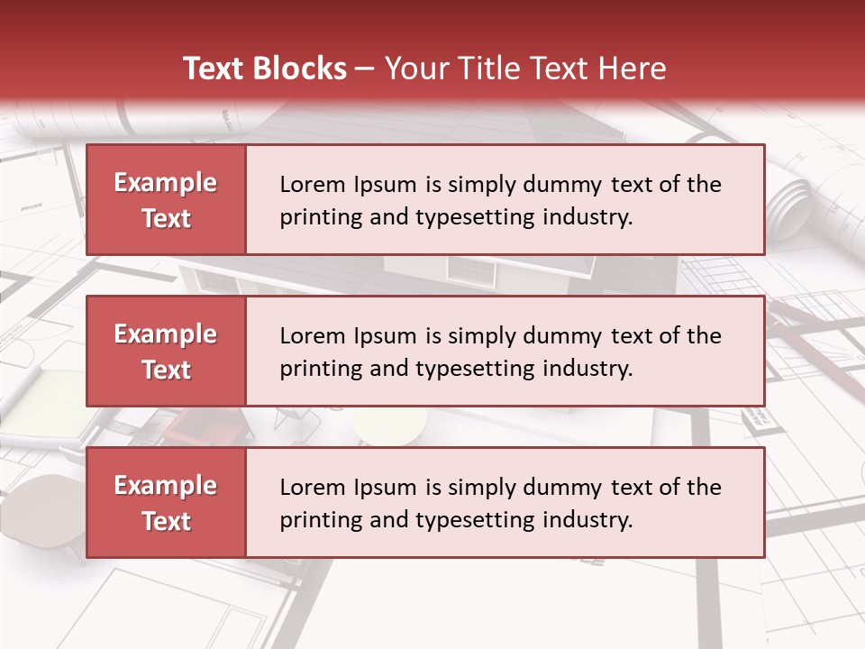Illustration Mock Up Real Estate PowerPoint Template