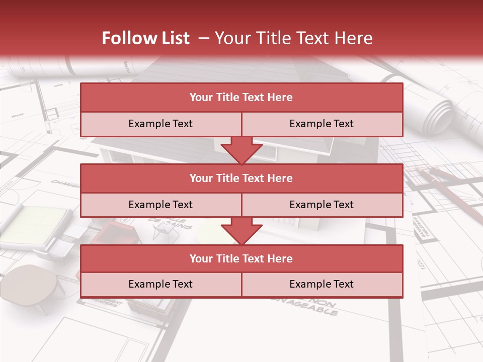Illustration Mock Up Real Estate PowerPoint Template