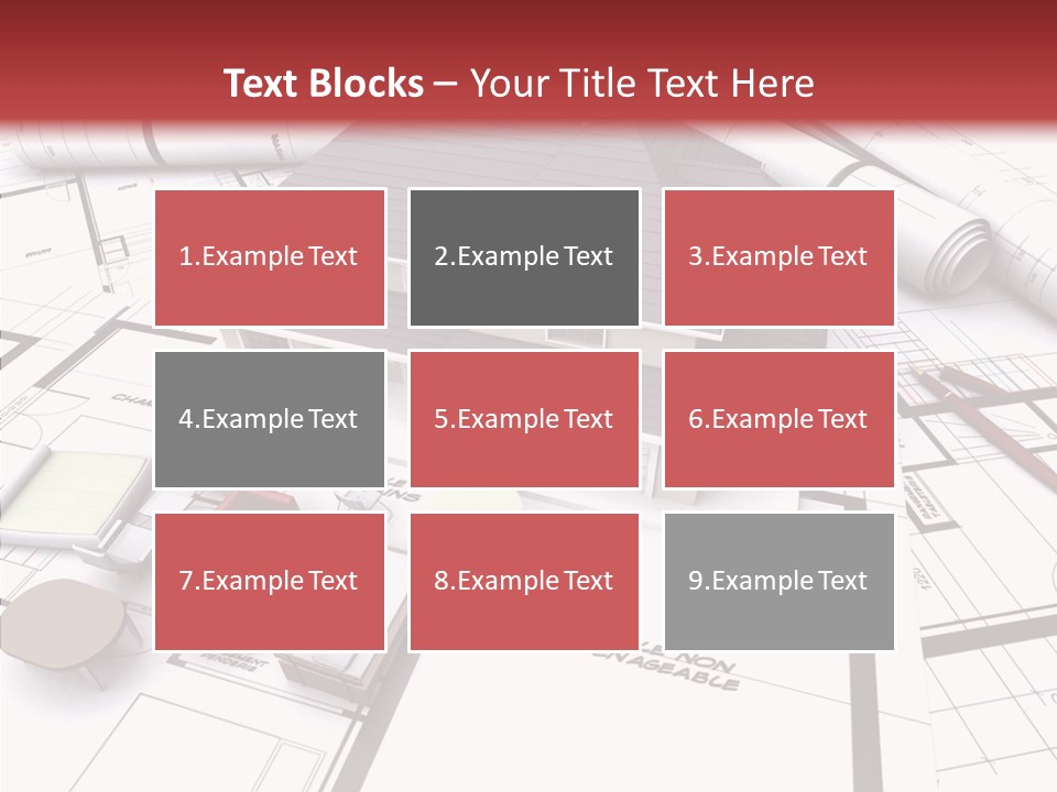 Illustration Mock Up Real Estate PowerPoint Template